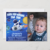 First Trip のまわりに the Sun with Photo 招待状 (正面)