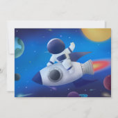 First Trip のまわりに the Sun with Photo 招待状 (裏面)