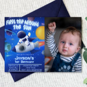 First Trip のまわりに the Sun with Photo 招待状