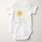 First Trip Around The Sun  ベビーボディスーツ (裏面)