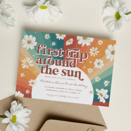 First Trip Around the Sun | レトロダイジーレインボー 招待状