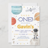 First Trip Around the Sun Birthday  招待状 (正面)