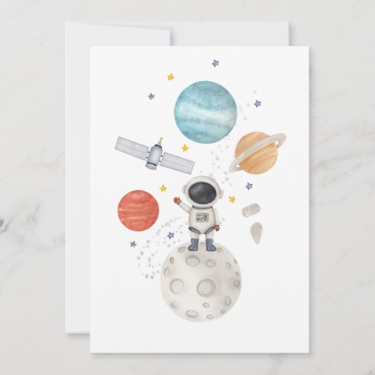 First Trip Around the Sun Birthday 招待状 (裏面)