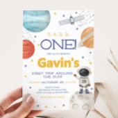 First Trip Around the Sun Birthday  招待状