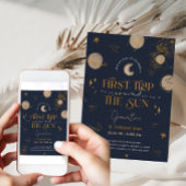 First Trip Around The Sun Birthday Invitation 招待状