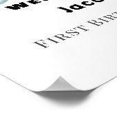 First Trip Around the Sun birthday welcome sign ポスター (角)