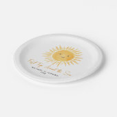 First Trip Around The Sun Boy's Birthday Party ペーパープレート (アングル)