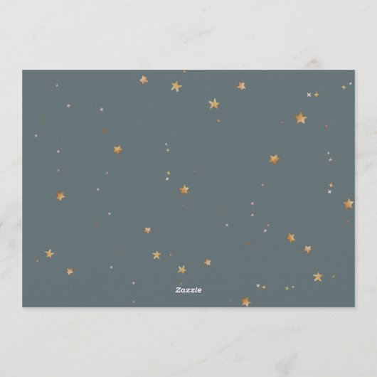 First Trip Around the Sun First Birthday 招待状 (裏面)