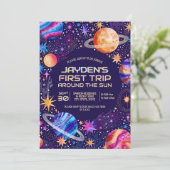 First Trip Around the Sun Galaxy Outer Space 招待状 (スタンド正面)
