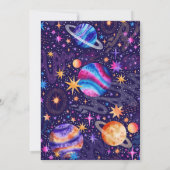 First Trip Around the Sun Galaxy Outer Space 招待状 (裏面)