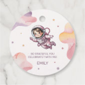 First Trip Around the Sun Girl Birthday Thank You フェイバータグ (裏面)