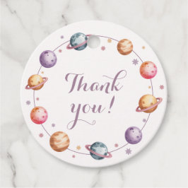 First Trip Around the Sun Girl Birthday Thank You フェイバータグ