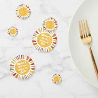 First Trip Around The Sun Invitation コンフェッティ