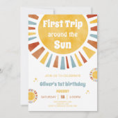 First Trip Around The Sun Invitation 招待状 (正面)