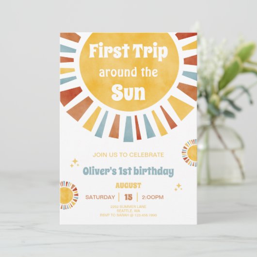 First Trip Around The Sun Invitation 招待状 (スタンド正面)