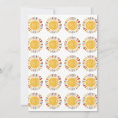 First Trip Around The Sun Invitation 招待状 (裏面)