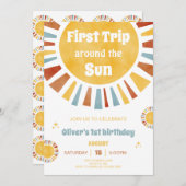 First Trip Around The Sun Invitation 招待状 (正面/裏面)
