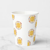 First Trip Around The Sun Invitation 紙コップ (左)