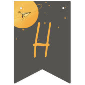 First Trip Around The Sun Paper Airplane Birthday バンティングフラッグ (第2の旗)