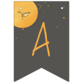 First Trip Around The Sun Paper Airplane Birthday バンティングフラッグ (第3の旗)