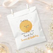 First Trip Around The Sun Paper Airplane Birthday フェイバーバッグ (クリップ留めされた状態)