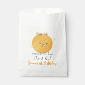 First Trip Around The Sun Paper Airplane Birthday フェイバーバッグ (正面)