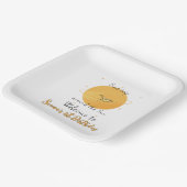 First Trip Around The Sun Paper Airplane Birthday ペーパープレート (傾斜あり)