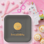 First Trip Around The Sun Paper Airplane Birthday ペーパープレート (パーティー)