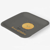 First Trip Around The Sun Paper Airplane Birthday ペーパープレート (傾斜あり)