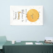 First Trip Around The Sun Paper Airplane Birthday 横断幕 (トレードショー)