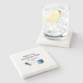 First trip around the sun planet astronaut birthda ストーンコースター (横)