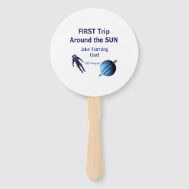 First trip around the sun planet astronaut birthda ハンドファン