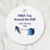 First trip around the sun planet astronaut birthda フェイバータグ (裏面)