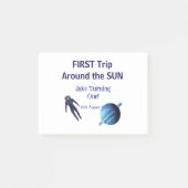 First trip around the sun planet astronaut birthda ポストイット (正面)