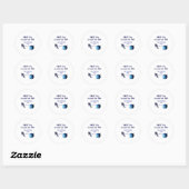 First trip around the sun planet astronaut birthda ラウンドシール (シート)