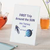 First trip around the sun planet astronaut birthda 台座サイン (インサイチュ)