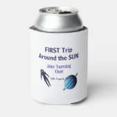 First trip around the sun planet astronaut birthda 缶クーラー (缶裏面)