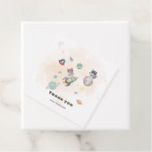 First Trip Around the Sun space animals Birthday  フェイバータグ (インサイチュ)