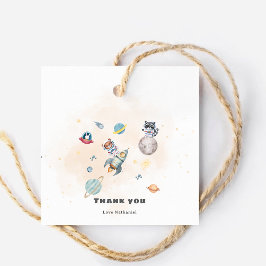 First Trip Around the Sun space animals Birthday  フェイバータグ