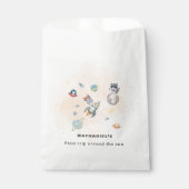 First Trip Around the Sun space animals Birthday  フェイバーバッグ (正面)