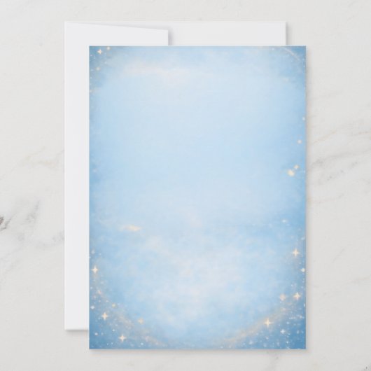 First Trip Around the Sun Space First Birthday 招待状 (裏面)