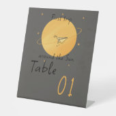 First Trip Around The Sun Table Numbers 台座サイン (正面)