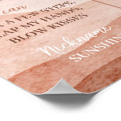 First Trip Sun誕生日のまわりにマイルストーンポスター ポスター (角)