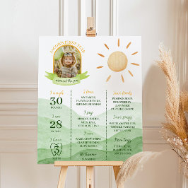 First Trip Sun誕生日のまわりにマイルストーンポスター ポスター