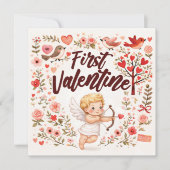 First Valentine Baby Cupid - I like you カード (正面)