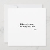 First Valentine Fox Cupid - did not ghost カード (裏面)