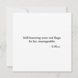 First Valentine Fox Cupid - manageable red flags カード