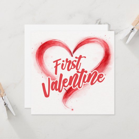 First Valentine I didn't run yet カード (正面/裏面インサイチュ)