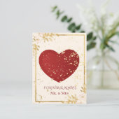 First Valentine Mr and Mrs Card シーズンポストカード (スタンド正面)