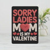 First Valentines as Mom Faux Embroidery Apparel シーズンカード (スタンド正面)